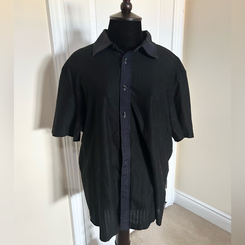 MENS HUGO BOSS casual collared button down tee